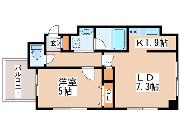 レジディア南一条イーストの物件間取画像